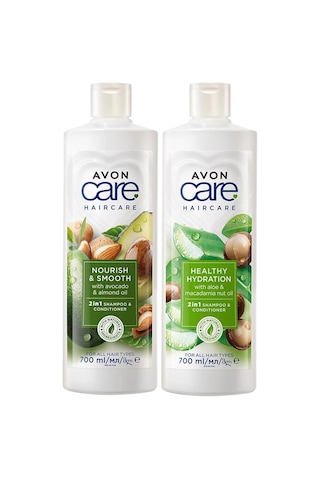 Avon Care Avokado Badem Ve Aloe Vera Makademya Özlü Şampuan Ve Saç Kremi Paketi