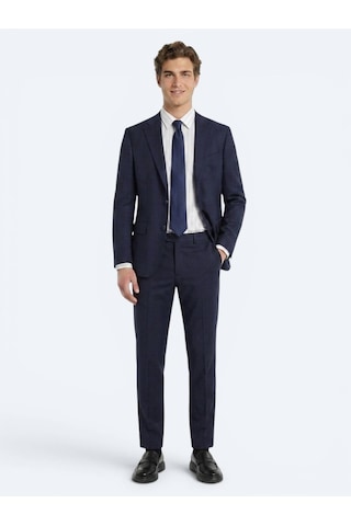 Kip Lacivert Potikare Modern Fit %100 Yün Takım Elbise