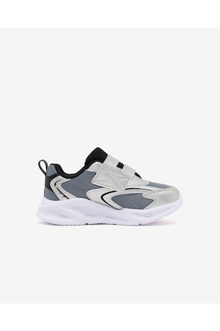 Skechers Skechers Meteor-lıghts - Glow Spıke Küçük Erkek Çocuk Gri Işıklı Spor Ayakkabı 401498n Slbk
