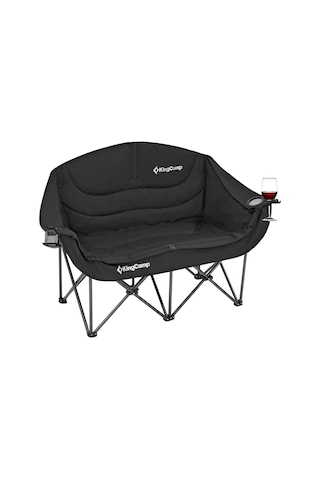 Kingcamp Loveseat Double Çift Kişilik Katlanır Kamp Sandalyesi Black Siyah
