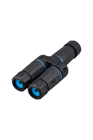 Dişi - 2x Dişi Ip68 Su Geçirmez Rj45 Konnektör