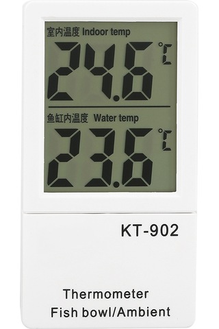 Qingmipy Kt-902 Akvaryum Ve İç Mekan Sıcaklık Ölçer - Lcd Ekranlı, Fahrenheit/celsius Dönüştürülebilir, Kolay Kurulum