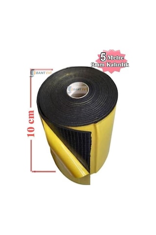 Araç Oto Ses Isı Yalıtım 10cmx5metre 9mm Yapışkanlı Kauçuk