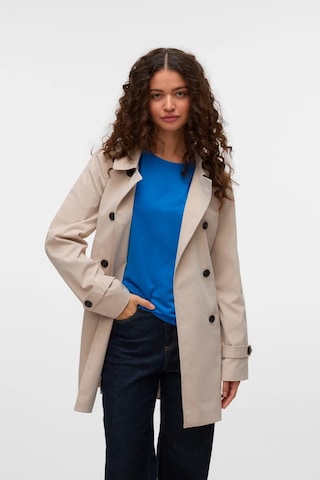 Vero Moda Kadın Vmchelsea Düğmeli Belden Bağlamalı Trençkot 10329343 Taş Taş