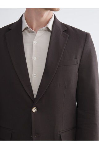 Lcw Busıness Kahverengi Dar Kalıp Erkek Blazer Ceket