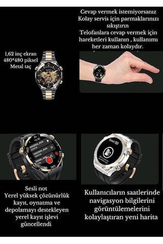 S30 Max Sk4 Pro Max Akıllı Yetişkin Saati 3-4 Gün Giden Şarj Ömrü 4gb Hafızalı Amoled Ekranlı