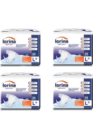 Lorina Belbantlı Hasta Bezi L 4 x 30'Lu 120 Adet