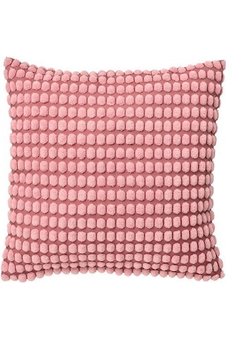 Kırlent Kılıfı Açık Pembe Renk MeridyenDukkan 50x50 Puantiye Temalı Ev Tekstili