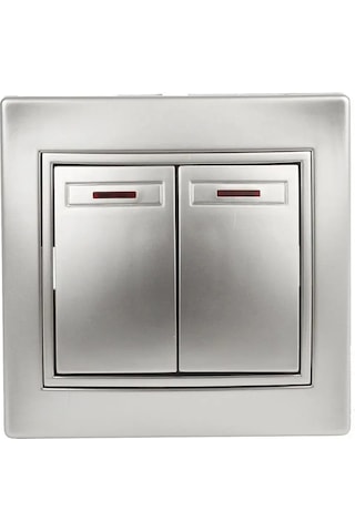 Intro Arka Aydınlatmalı Çiftli Anahtar Plano 250v 123699527