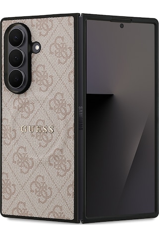 Galaxy Z Fold 7 Uyumlu Kılıf Guess Lisanslı M-safe Özellikli 4g Desen Yazı Logolu Kapak Pembe