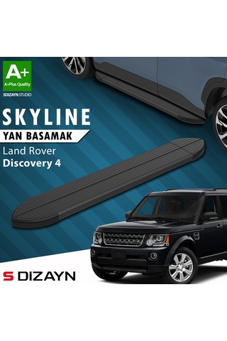 S-dizayn Land Rover Discovery 4 Skyline Siyah Yan Basamak 193 Cm 2009-2016 A+ Kalite