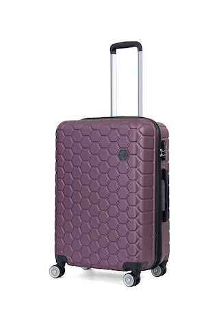 Reymond Luggage Altıgen Abs Seyahat Valizi, Orta Boy Mor