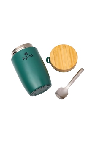 Çelik Yemek Termos - Igloo - Bamboo - 500 Ml - Yeşil - 205789 Diğer