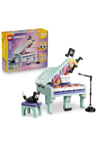 LEGO® Creator 3’ü 1 Arada Müzikal Dekor Kedili Piyano 31392 - 9 Yaş Üzeri için Aksesuarlar İçeren Oyuncak Yapım Seti (485 Parça)