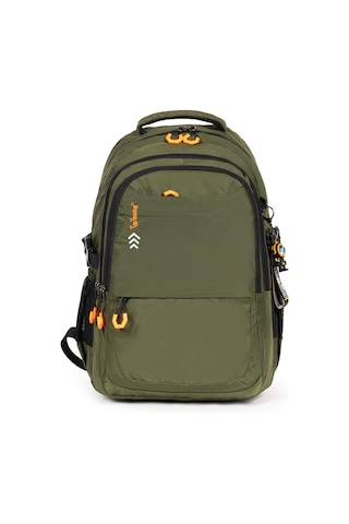 Fermuarlı Geniş Bölmeli Spor & Okul Sırt Çantası Hafif, Ergonomik Ve Dayanıklı Tasarım - Haki Haki