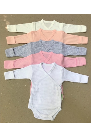 Özdemirlitekstil Bebelino Çıtçıtlı Badi Kruvaze (5 Li Paket) (456375770) Çok Renkli