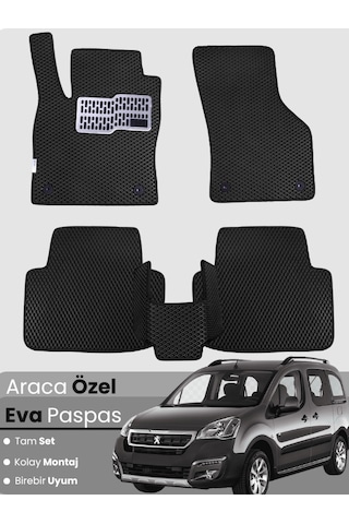 Peugeot Partner 2008-2018 Uyumlu Eva Paspas Tam Set Araca Özel,oto Paspas 384