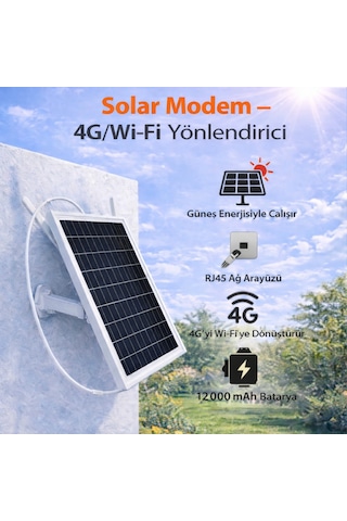 Apronx APX-SR406 Wireless 4G Solar Modem 6W 8 Kullanıcı 12000 mAh