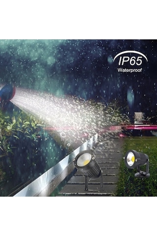 Trendooze 7w Cob Led Çim Lambası Dc12v Ip65 Sıcak Beyaz Dış Mekan Aydınlatma