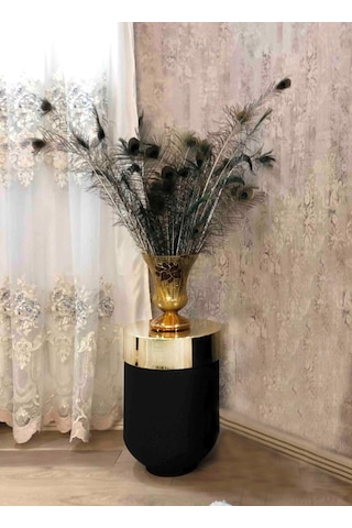 Dekoratif Büyük Gold Masa, Darbuka Masa 50 Cm