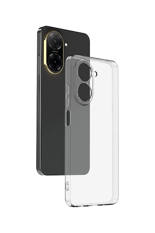 Techaks Redmi A5 4g Kılıf Zore Süper Silikon Kapak - Şeffaf Şeffaf