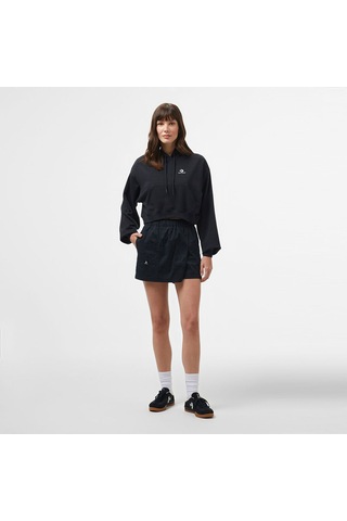 Converse Chuck Taylor Boxy Kadın Siyah Kapüşonlu Sweatshirt Siyah