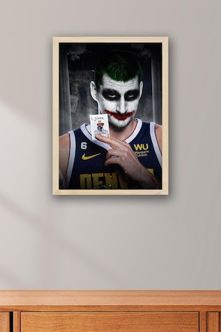 Nikola Jokic Joker Çerçeveli Tablo - Basketbol Nba Posteri Tablo