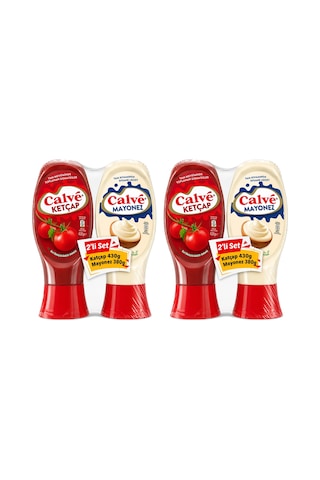 Calve Ketçap 430 Gr & Mayonez 380 Gr Set X 2 Adet