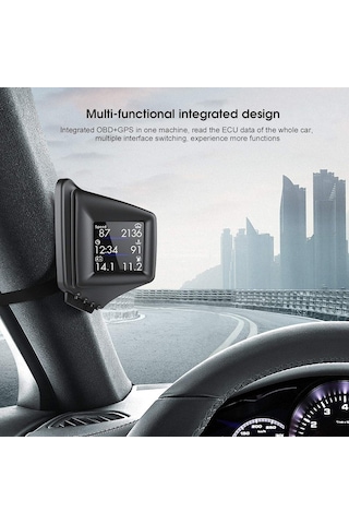 Sanal Gösterge Paneli Hud Head Up Display Obd Sistem Yan Direk Obd