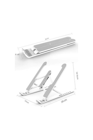 Ayarlanabilir Plastik Dizüstü Destek Tabanı Katlanabilir Stand