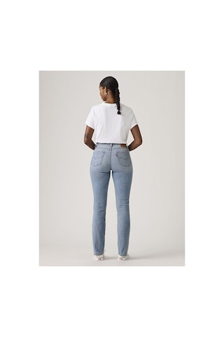 Levi's 724 High Rise Straight Lightweight Kadın Jean Pantolon - Slipped In Cool-16441 Med İndigo - Worn İn