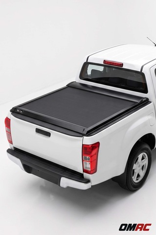Nissan Navara 2015-2026 Uyumlu Araca Özel Omback Sürgülü Bagaj Kapama Siyah