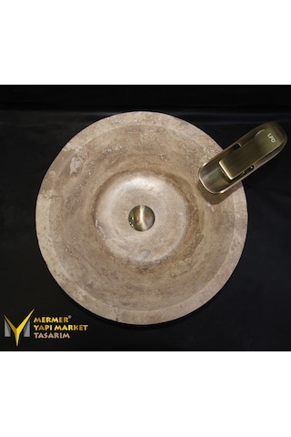 Noche Traverten V Model Çanak Lavabo