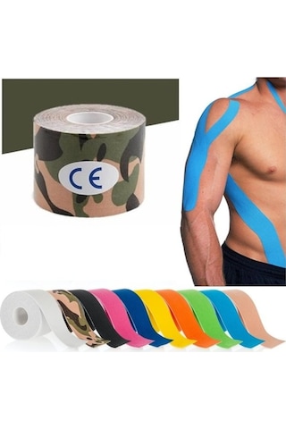 Kinesio Bandı | Sporcu Bandı | Yeşil Kamuflaj Bandı