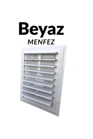 Beyaz 50 X 60 Cm Havalandırma Menfezi Banyo Menfezi Wc Baca Kapağı Tuvalet Menfezi Plastik Panjur