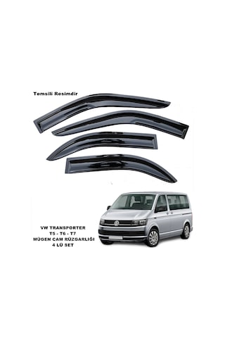 Transporter T6 Mügen Cam Rüzgarlığı  2010-2018 Arası 4 Lü SET