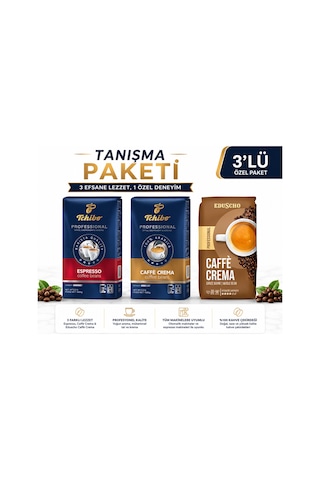 Tanışma Paketi Caffe Crema - Espresso Beans - Eduscho Caffe Crema 1'er Kg Çekirdek Tanışma Paketi Caffe Crema - Espresso Beans - Eduscho Caffe Crema 1'er Kg Çekirdek