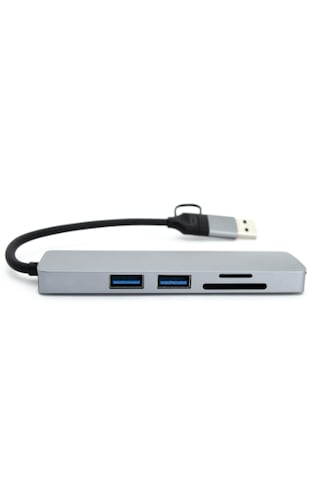 Winex 5in1 USB &Type-C to 3x USB3.0 TF SD Çoklayıcı Hub Adaptör