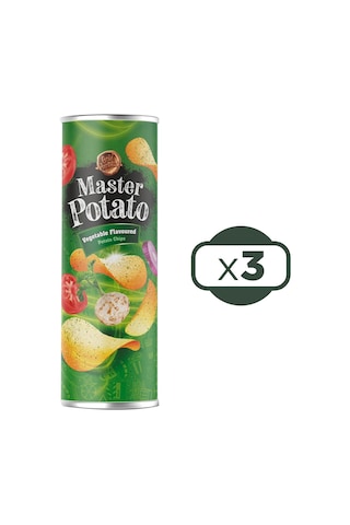 Master Potato Sebze Çeşnili Cips 3 x 160 G