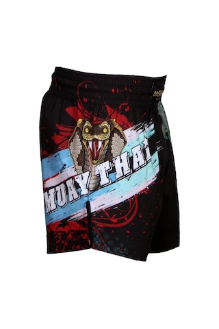 Dosmai Dijital Baskılı Muay Thai Spor Şort Siyah Mts211