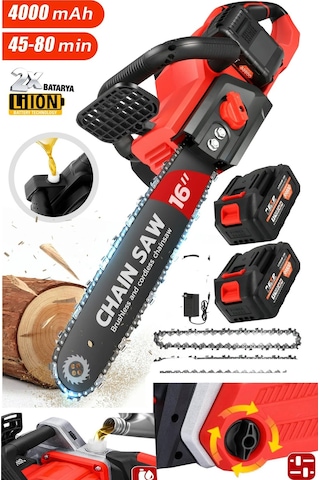 Stilmax OYP40VF 40 VF Yağ Pompalı Çift Akülü Çalışan Dal Budama