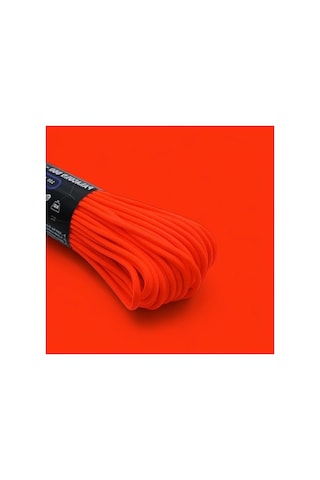 Turuncu Paracord İp, 4 Mm Kalınlığında Ve 30 Metre Uzunluğunda