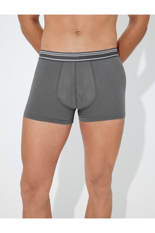 Koton Normal Bel Pamuklu 3'lü Boxer Seti Gri 7wlm90005mk