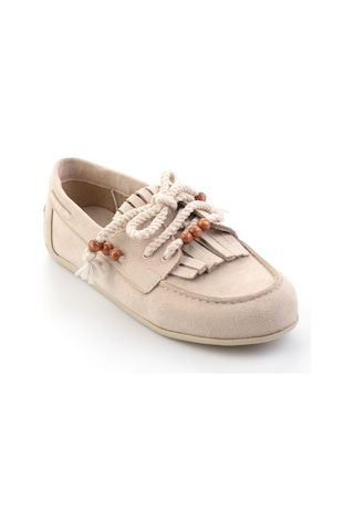 Bambi Bej Kadın Loafer Ayakkabı K01566004872 Bej