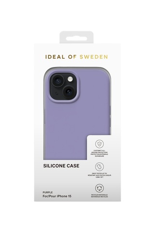 Silicone Case Apple Uyumlu iPhone 15 Purple Mor