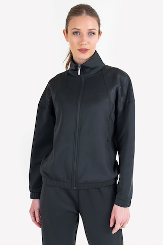 Lescon Siyah Kadın Fermuarlı Sweatshirt 23n-2124 Siyah