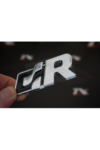 Volkswagen R R32 R36 Gtı Racing Krom Metal Ön Panjur Vidalı Logo