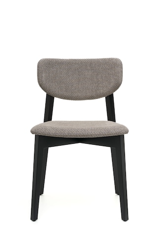 Leto Siyah Ahşap 6'lı Mutfak Salon Yemek Odası Sandalyesi