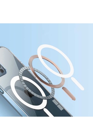 Apple Uyumlu iPhone 13 Pro Max Kılıf Zore Tacsafe Wireless Kılıf Renksiz