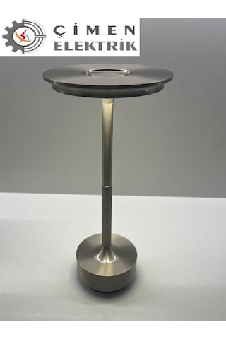 Cata Ct 8438 Toronto Krom Kasa 3 Renkli Dokunmatik Şarjlı Masa Lambası